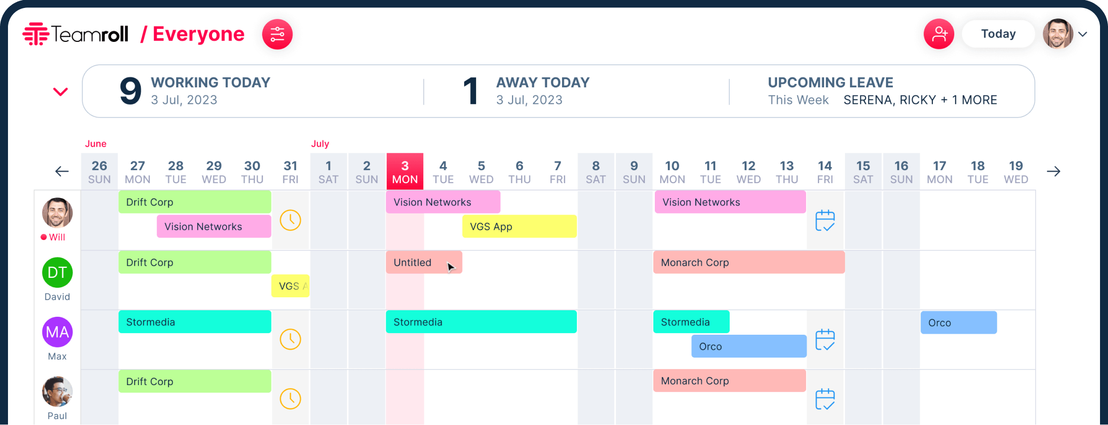Teamroll: Staff Resource Forecasting Tool
