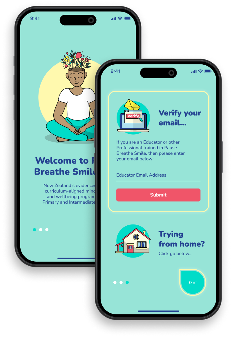 Pause Breathe Smile mobile app