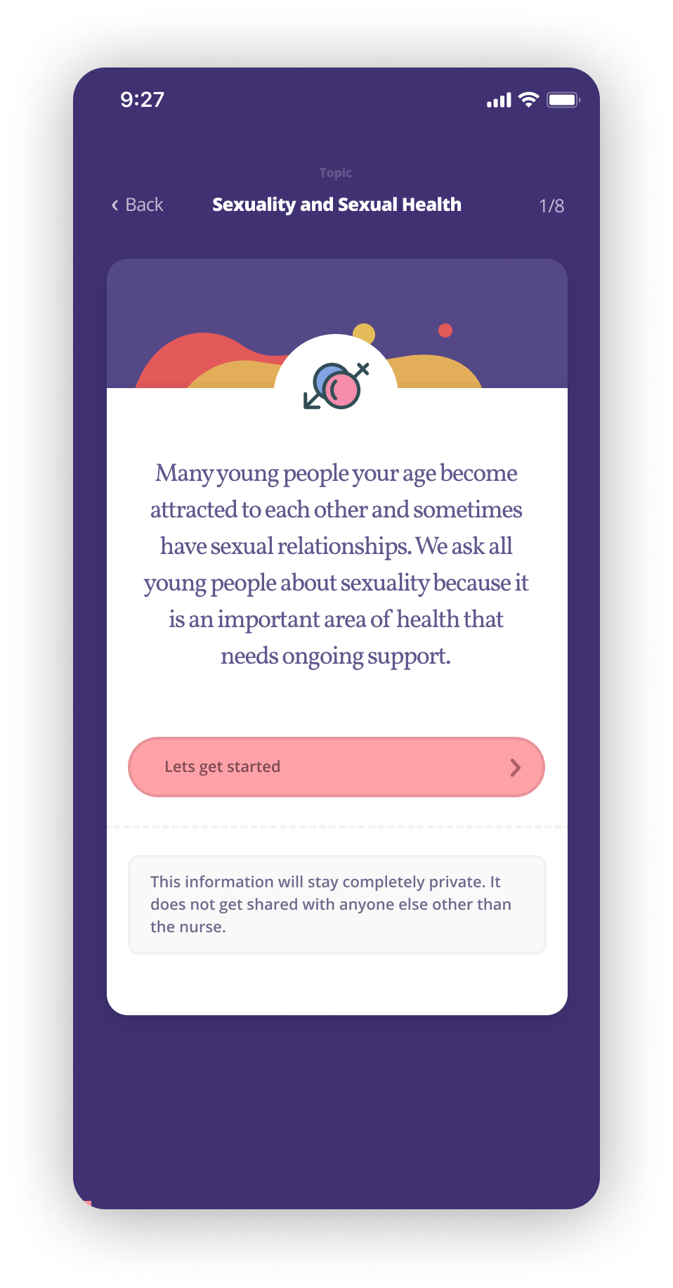 Anamata app — youth mental health assessment platform
