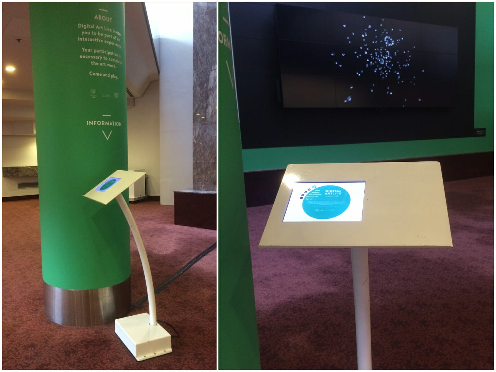 Auckland Live kiosk in Aotea Centre